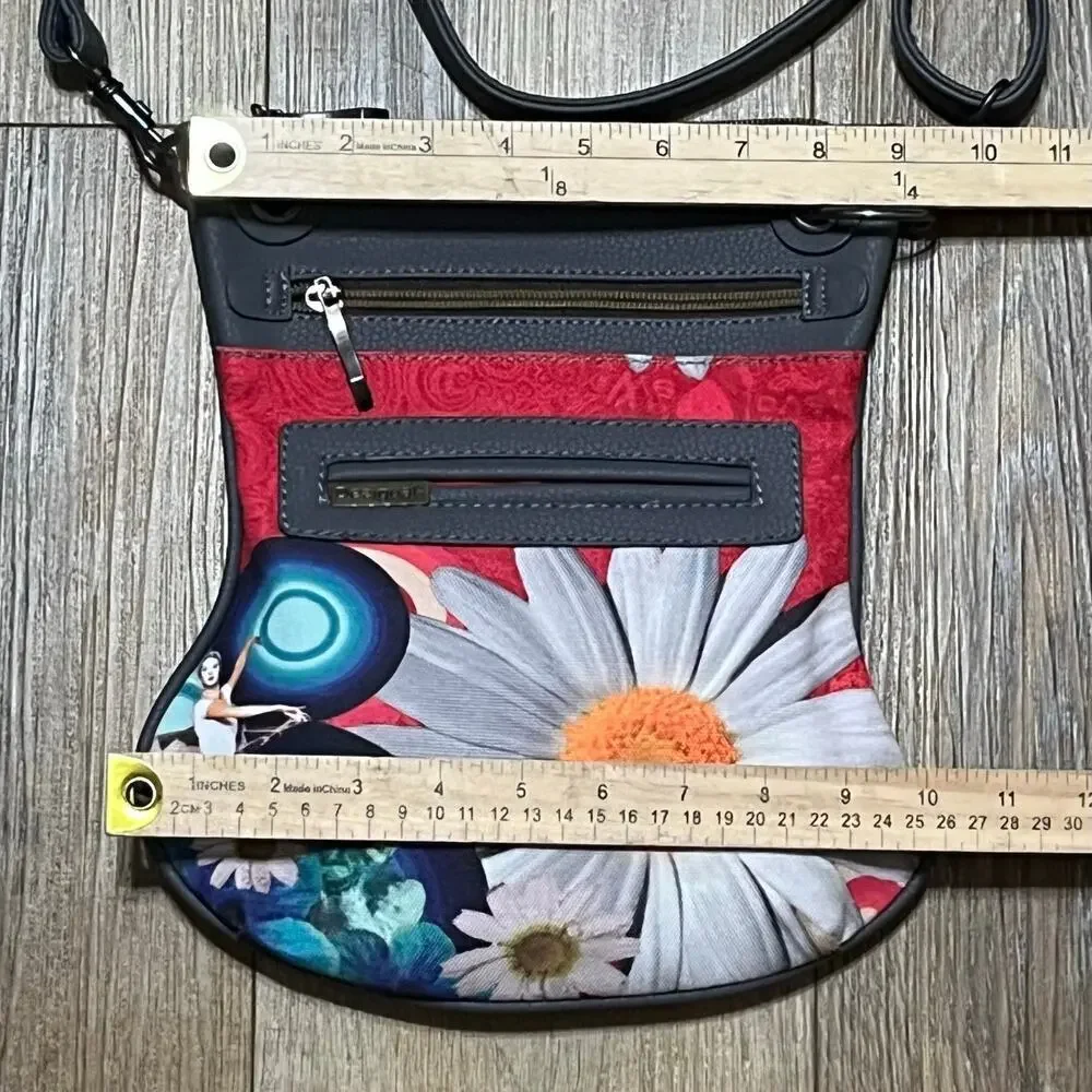 Desigual Crossbody Bag Wizard Of Oz Artsy Daisy Boho Purse Fantasy Y2K NWOT